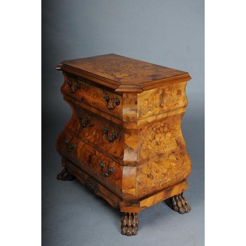Italian Baroque Inlaid Chests of Drawers, Set of 2 For Sale - Image 10 of 18