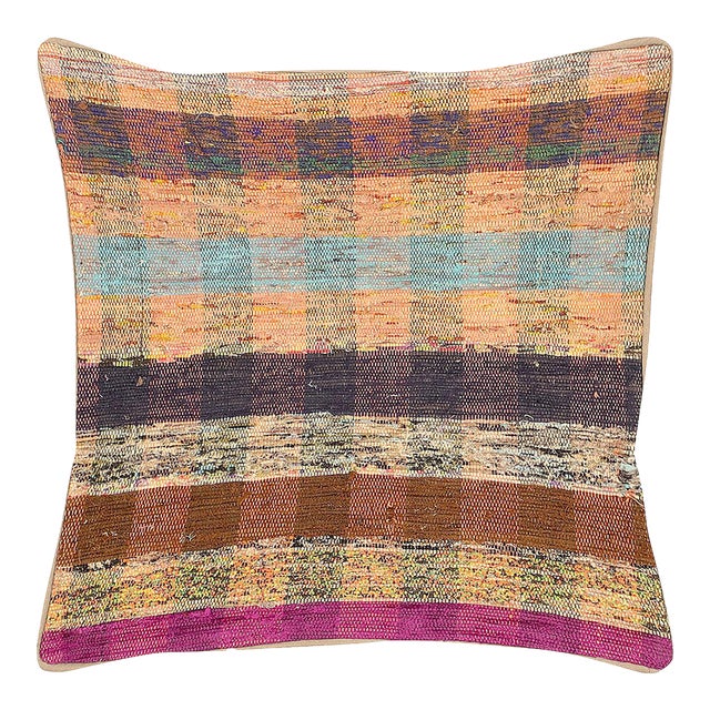 1960s Turkish Rag Pillow For Sale