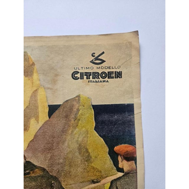Vintage Art Deco Citroen Automobile Advertising Poster, 1930 For Sale - Image 3 of 7