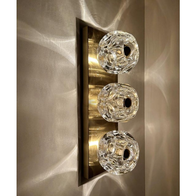 Large Glass Sconces from Peill & Putzler, 1970s, Set of 2 For Sale - Image 12 of 18