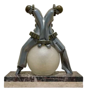 Art Deco Lamp from Pierrot and Pierrette