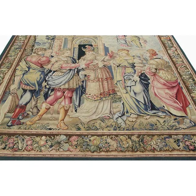 Chinese 1990s The Wedding of Cephalus and Procris 16th Century Tapestry Recreation For Sale - Image 3 of 10