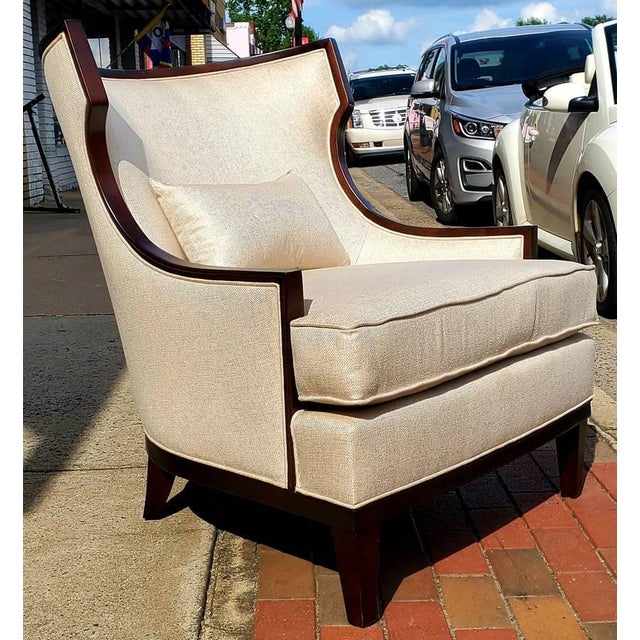 Henredon Furniture Barbara Barry Accent/Lounge Chair W/ Kidney Pillow