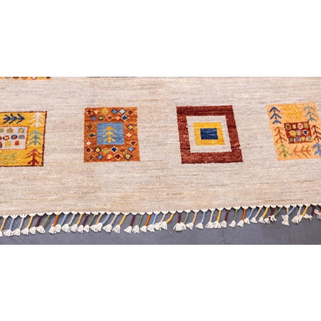 Contemporary Gabbeh Rug 3'11'' X 6'3'' For Sale - Image 4 of 10