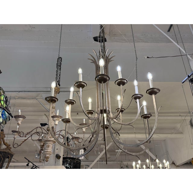 Traditional Dessin Fournir Keuning #6037 Large Chandelier For Sale - Image 3 of 12