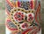 French Antique French Red and Yellow Fabric Chandelier Shade For Sale - Image 3 of 5
