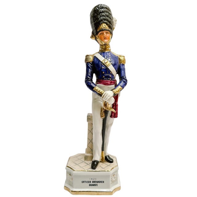 Ceramic Vintage Royal Crown Devon British Military Guards Porcelain Figurines - Set of 3 For Sale - Image 7 of 17