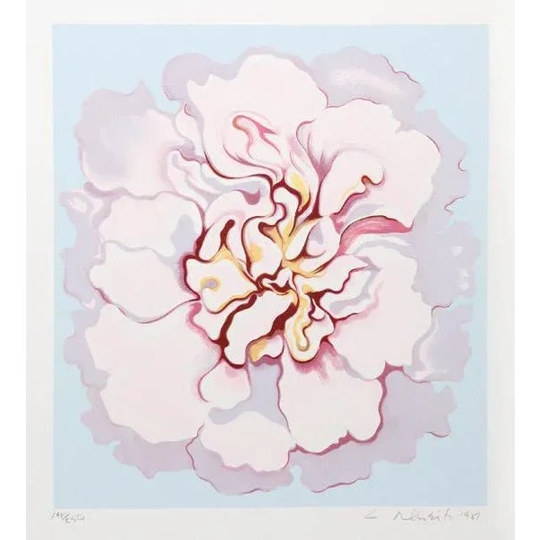 Artist: Lowell Blair Nesbitt, American (1933 - 1993) Title: Pink Camellia from the Stamps Series Year: 1981 Medium:...