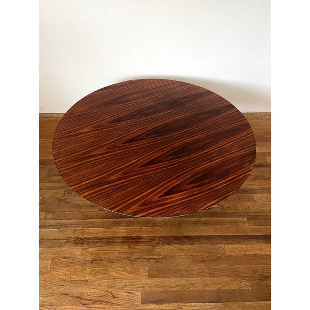 Eero Saarinen Mid-Century Modern Rosewood Tulip-Style Coffee Table in the Style of Eero Saarinen, C. 1970s For Sale - Image 4 of 12