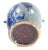 Lg. Chinese or European Cobalt Blue Reduction Glaze Ceramic W/ Jug Elephant Handles For Sale - Image 9 of 10