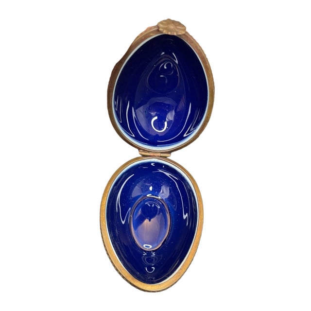 Mid-Century Modern 19th Century Limoges Oval Flower Box For Sale - Image 3 of 3