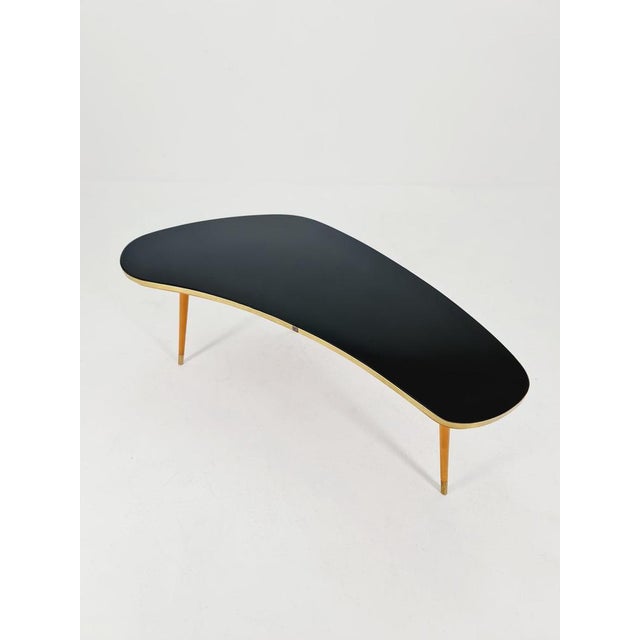 Mid-Century German Tripod Glass & Brass Coffee Table from Else, 1950s For Sale - Image 11 of 11