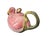 1980s Vintage 1980s Flamingo Teapot – Trompe L’Oeil Majolica-Style Hand-Painted Ceramic Pink Flamingo Tea Pot For Sale - Image 5 of 6