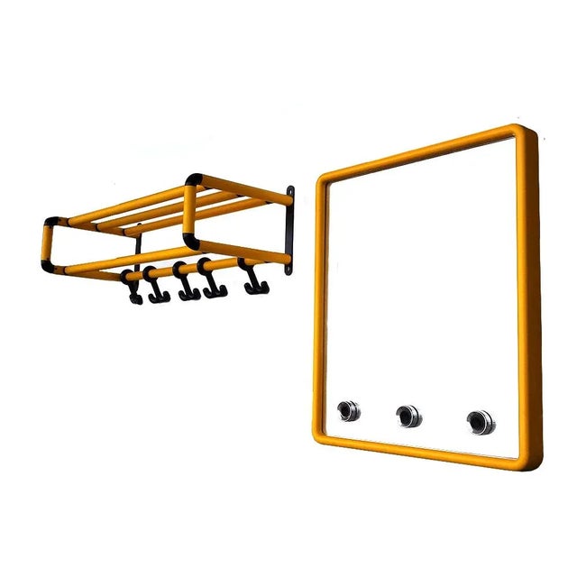 Space Age Mirror and Coat Rack Set from Hewi, 1970s, Set of 2 For Sale - Image 6 of 6