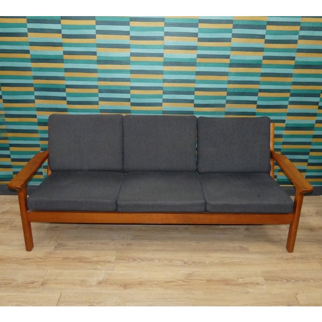 Vintage Three-Seater Sofa in Teak by Juul Kristensen, 1970s For Sale - Image 12 of 12