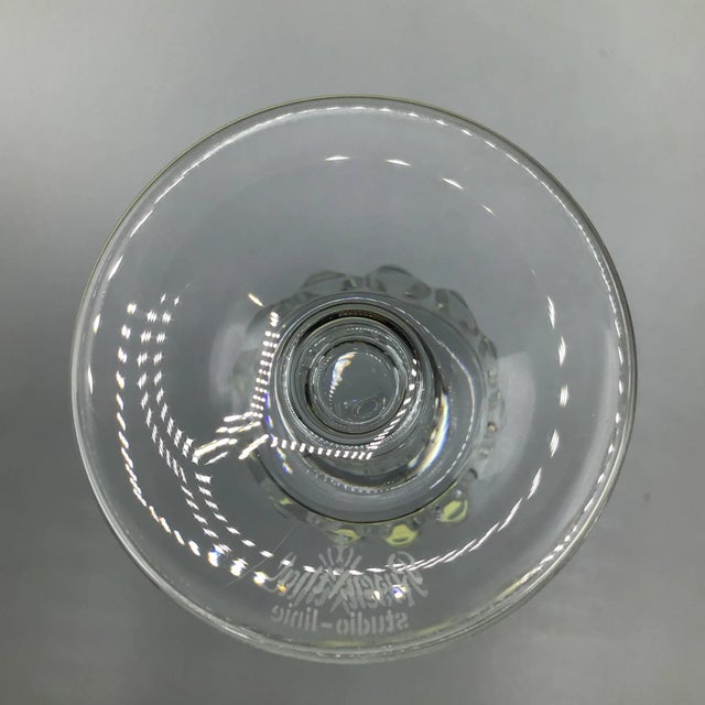 Glass Rosenthal Holdfast Fluted Champagne Glass For Sale - Image 7 of 13