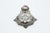 Silver Inkwell with Circular Base and Grooves For Sale - Image 5 of 5