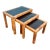 Bielecky Brothers Set of Three Rattan Nesting Tables For Sale