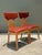 Late 20th Century Vintage Wood and Woven Leather Klismos Dining Chairs - Pair For Sale - Image 5 of 14