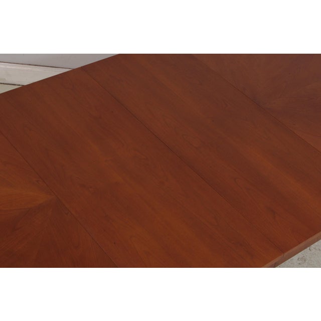 Ethan Allen Round Cherry Neoclassical Dining Room Table For Sale - Image 10 of 17