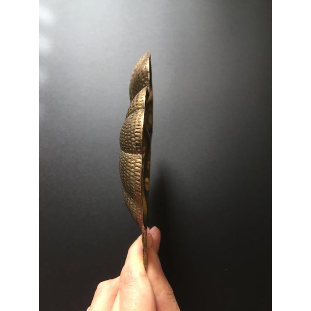 Vintage Three Part Clover Brass Candy Dish - Set of 2 For Sale - Image 4 of 7