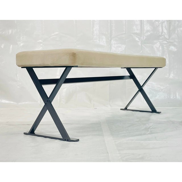 Contemporary 1990s X Frame Bench by Antonio Citterio for B&b Italia/Maxalto For Sale - Image 3 of 14