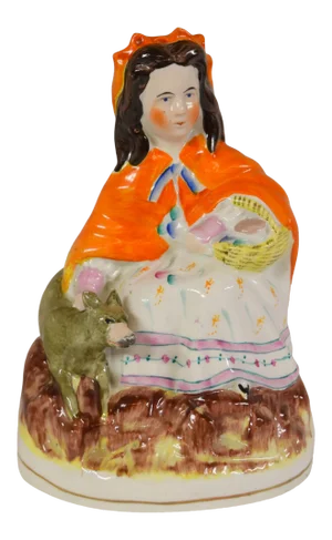 19th-Century Staffordshire "Little Red Riding Hood"