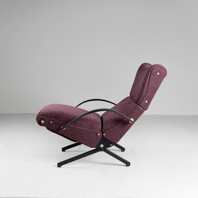 P40 Armchair Blue Second Edition by Osvaldo Borsani for Tecno, 1955 For Sale - Image 12 of 12
