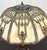 Bronze Antique Art Nouveau Carmel Slag Glass Table Lamp For Sale - Image 8 of 14