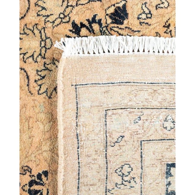 2000 - 2009 Mogul, One-of-a-Kind Hand-Knotted Area Rug in Beige, 8' 0" x 10' 6" For Sale - Image 5 of 8