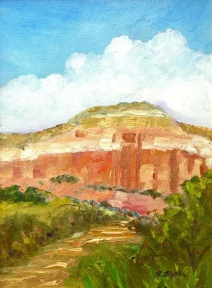 “Enlightenment” – Original Plein Air Oil Painting by Anita C. Blythe | Ghost Ranch, Abiquiú, Nm