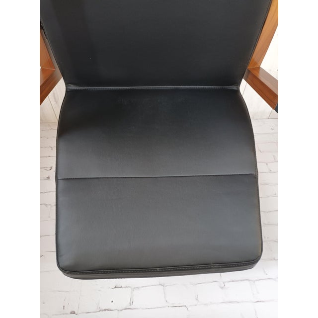 Vintage Desk Chair in Leather by Sven Christiansen, 1990s For Sale - Image 4 of 10