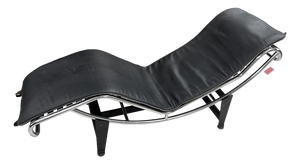 Chrome And Leather Day Bed in the Style of Corbusier