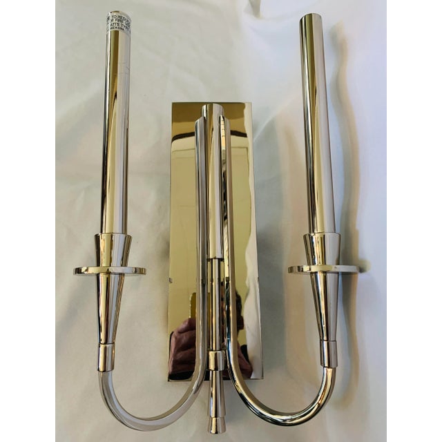 Early 21st Century The Foundry Showroom Contemporary Nickel Finish Wall Sconce For Sale - Image 5 of 13