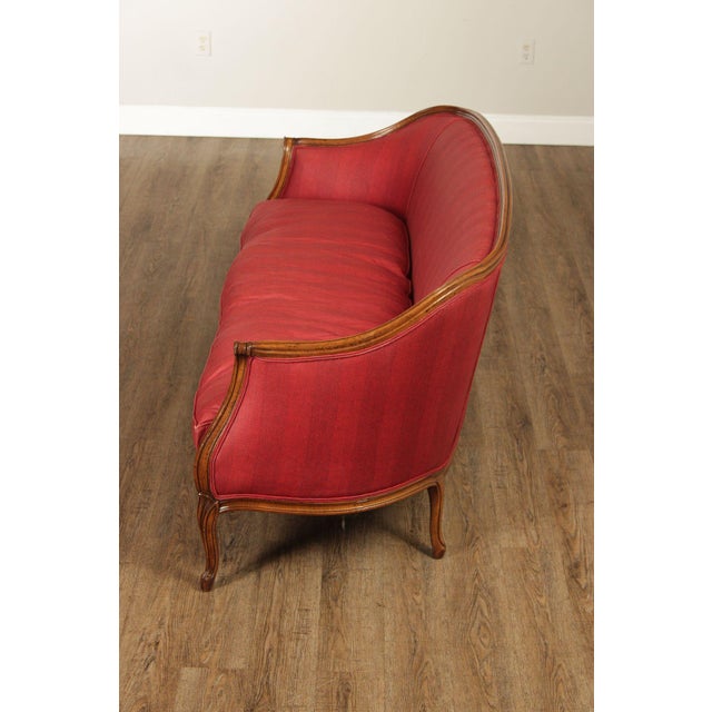 French Louis XV Style Walnut Upholstered Sofa For Sale - Image 16 of 18