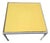 1970s Attributed to Richard Schultz Style Knoll Aluminum and Yellow Enamel Side-Coffee Table For Sale