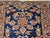 Persian Antique Lilian Runner Rug, Hand-Knotted Wool, Floral Design, Navy & Red, 3x7 For Sale - Image 3 of 15
