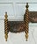 Anglo-Indian Embossed Gold and Wood Wall-Mount Bed Canopy Curtain Valance For Sale - Image 4 of 12