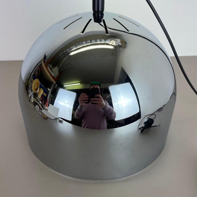 Chromed Metal Bubble Hanging Light attributed to Rolf Krüger for Staff Lights, Germany, 1970s For Sale - Image 14 of 18