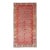 Ntricate Vintage Khotan Rug With Sub-Geometric Design in Reds and Light Blue For Sale