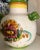 Rustic European 1950's Rustic Italian Hand Painted Floral Vase For Sale - Image 3 of 7