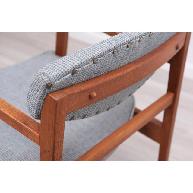 George Nelson Herman Miller Mid Century Walnut Armchair Original Unmarked For Sale - Image 10 of 13