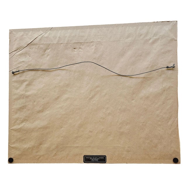 Textile 1980s Hawaiian Landscape Oil on Board by Daris Davis in Tropical Wood Frame For Sale - Image 7 of 8