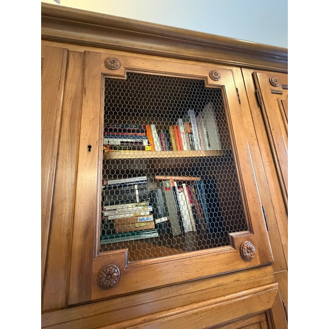 1980 German Baker 9‑Piece Wall Unit & Secretary – Modular Library Cabinet For Sale - Image 11 of 14