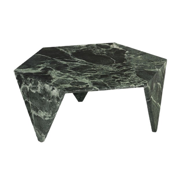 Alpi Verde Marble Ruche Coffee Table by Giorgio Ragazzini for VGnewtrend For Sale