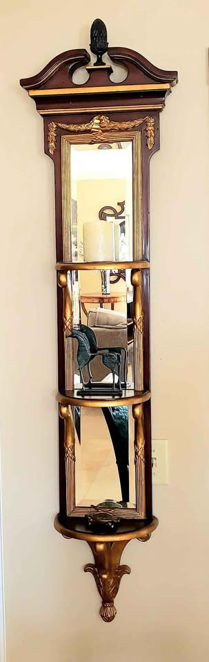 Theodore Alexander Georgian Shelf Mirror | Chairish