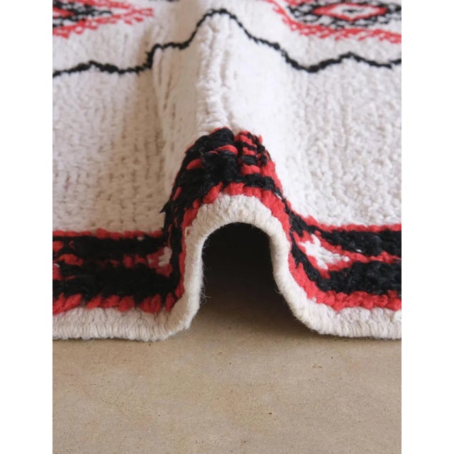 White Moroccan Rug - 4'4" X 7'9" Ft For Sale - Image 4 of 8