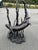 Bronzed Metal Swimming Otters in Kelp Garden Fountain Sculpture For Sale - Image 15 of 16