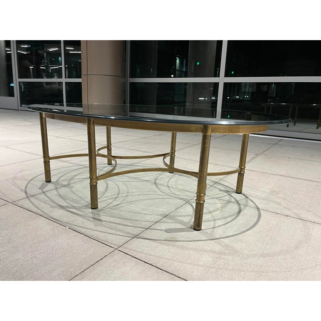 Mid 20th Century Asian Influence Coffee Table in Faux Bamboo From Mastercraft For Sale - Image 5 of 13