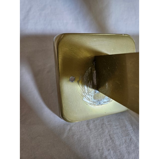 A Pair of 1950s Mid-Century Modern Original Atomic Spun Aluminum Electric Wall Sconces - A Pair For Sale - Image 11 of 11